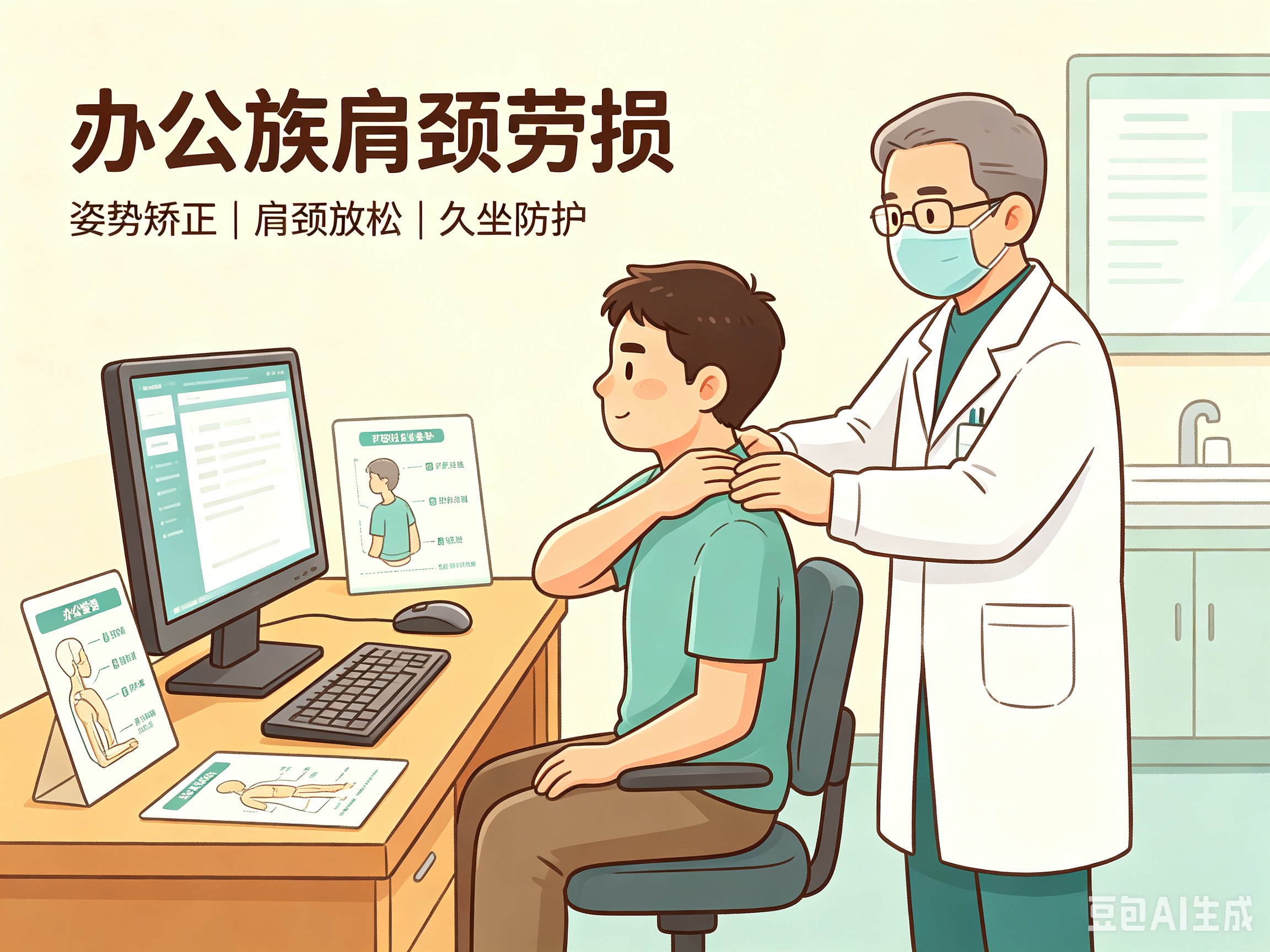 办公族颈肩劳损