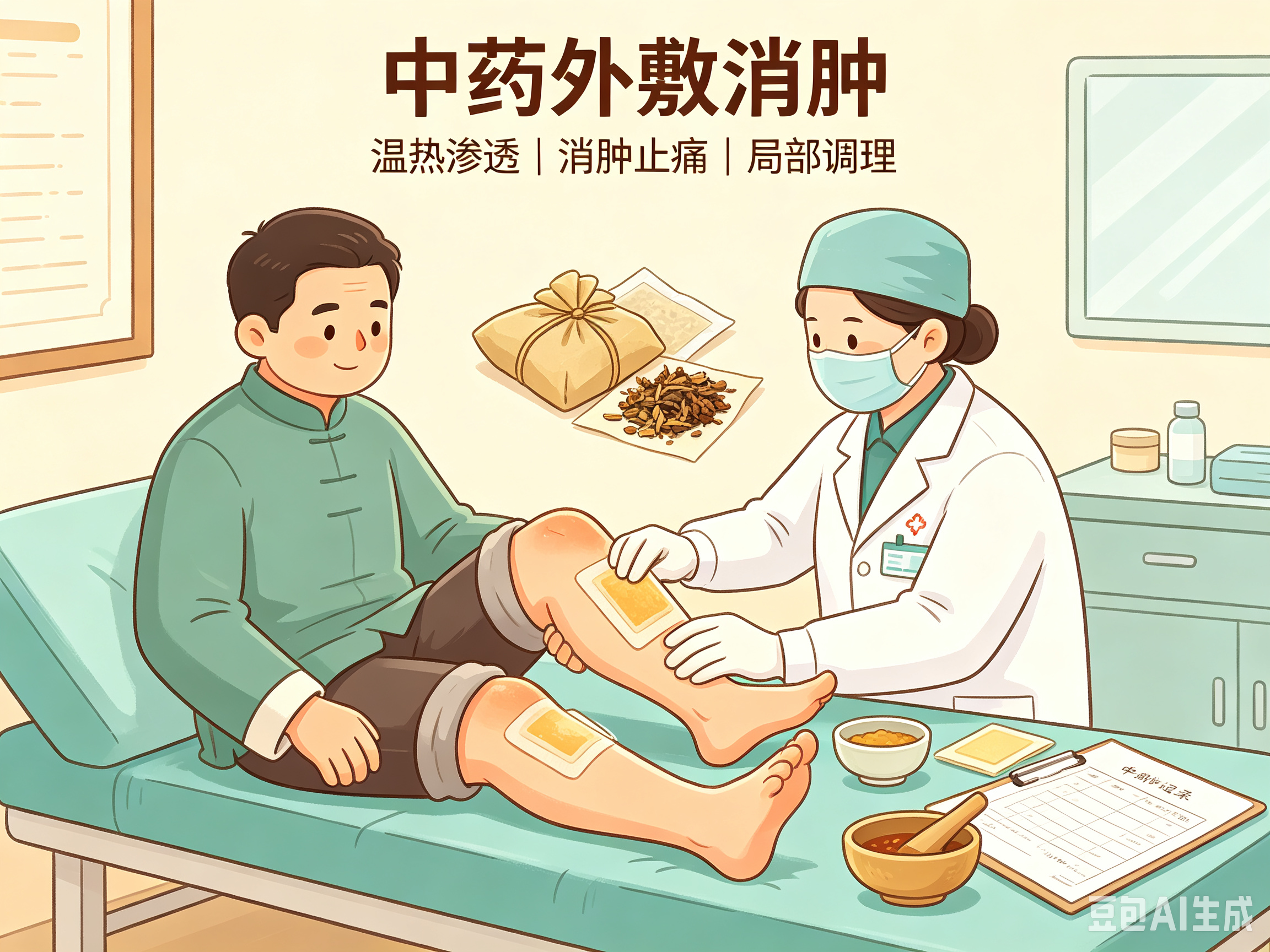 中药外敷消肿